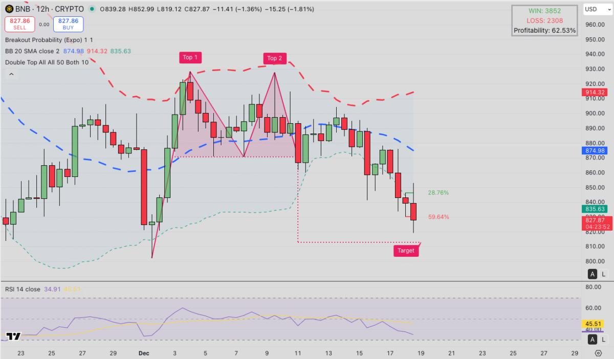 BNB Chain lancia i pagamenti per i clienti AWS di Amazon: il prezzo di BNB riuscirà a mantenere gli $830? image 0