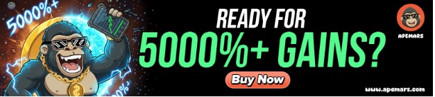 CoinMarketCap News Spotlights 5 Altcoins: APEMARS Leads the Pack as the Next Crypto to Explode With $285K+ Raised