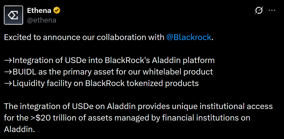 Examining ENA’s price targets after Ethena announces new partnership with Blackrock image 1