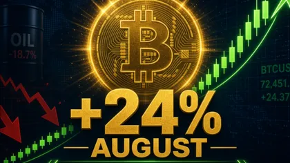 BTC 8月狂涨24%+，油价破90美元之际，比特币为何展现出超强韧性？