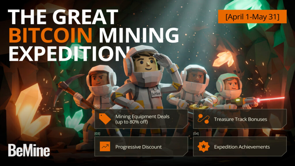BeMine Launches the Great Bitcoin Mining Expedition for New Users
