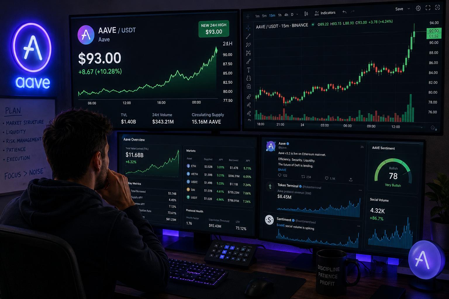 AAVE price rockets higher as bulls eye a breakout beyond $100 image 1