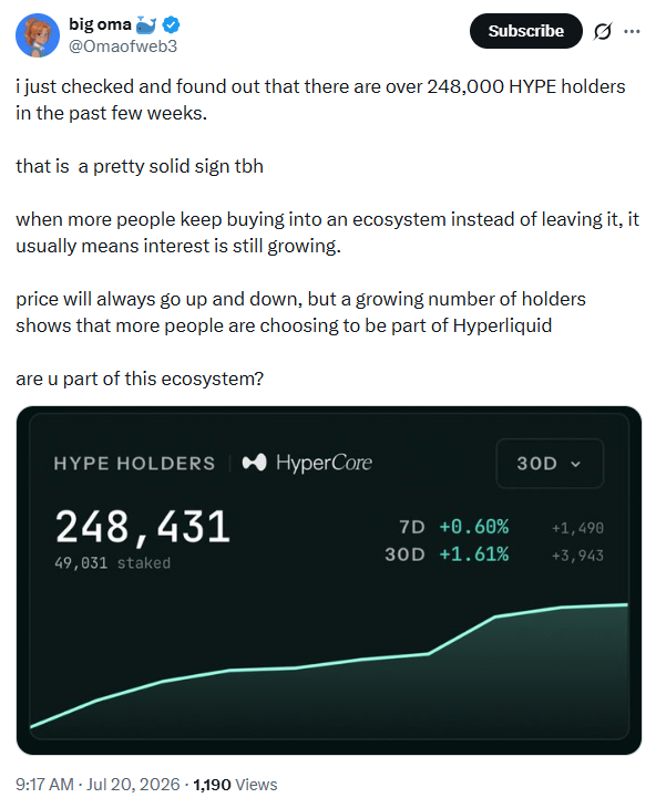 شركة «هايبرليكويد كريبتو» تطلق أسواق النتائج HIP-4 مع تجاوز إيراداتها حاجز المليار دولار