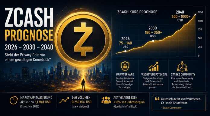 Zcash Prognose vom 24 Mai 2026 – Steht der Privacy Coin vor einem gewaltigen Comeback