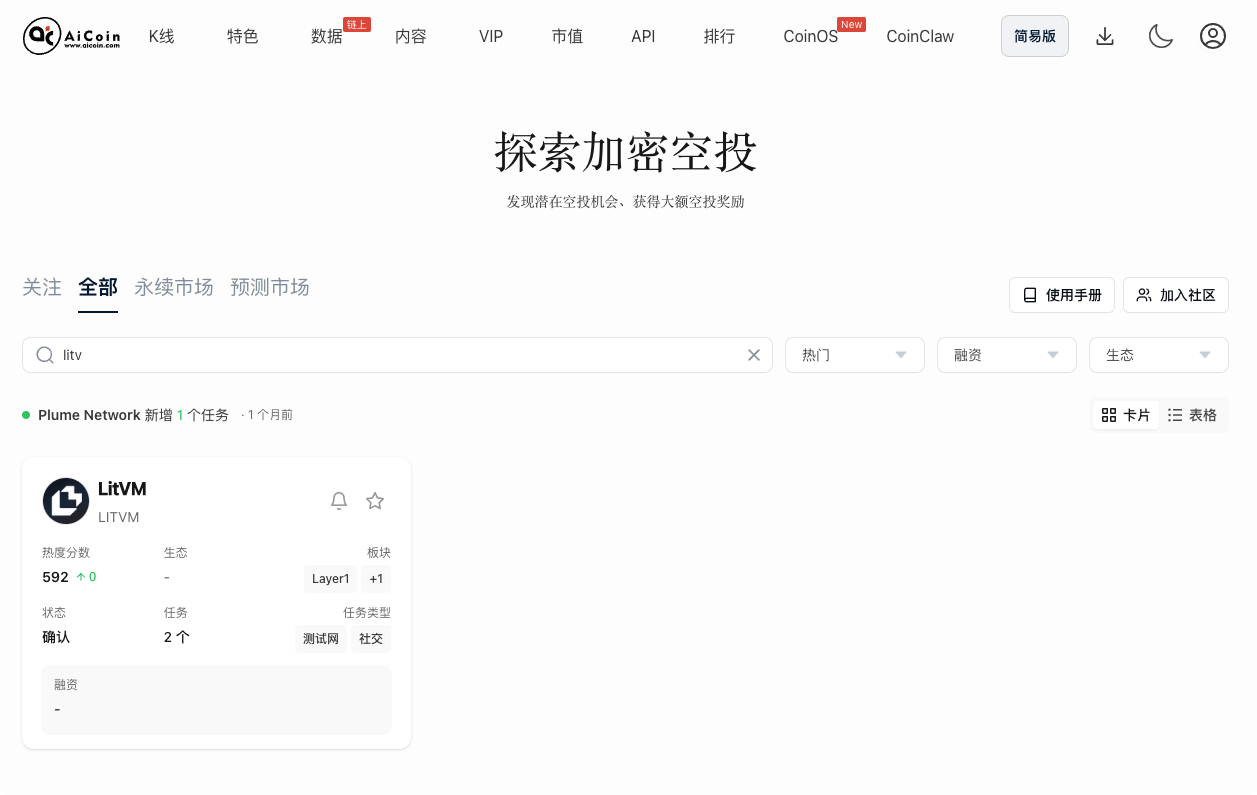空投雷达:LitVM 刷分攻略,莱特币铁粉狂欢!! image 0