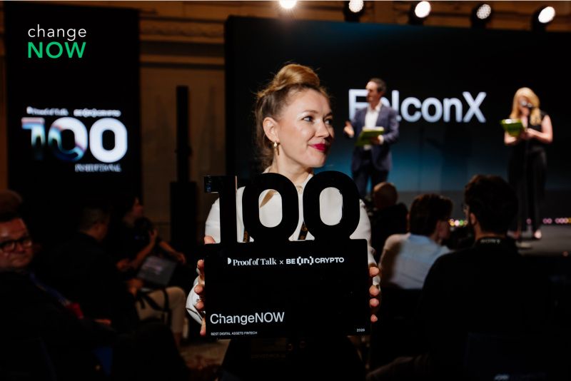 ChangeNOW Wins Best Digital Assets Fintech at the BeInCrypto Institutional 100 Awards 2026 image 0