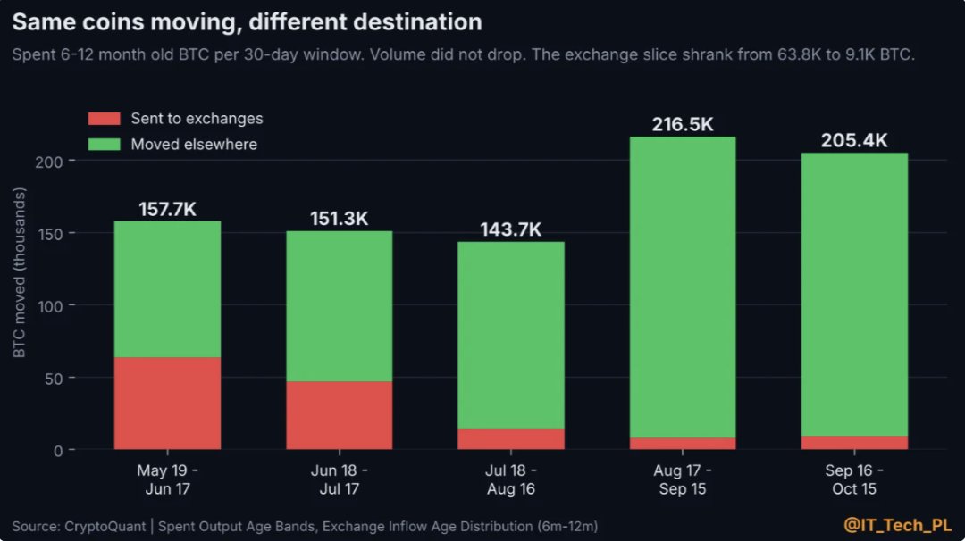 Only 4.4% of BTC’s 6–12 Month Holders Are Selling — What It Means image 1