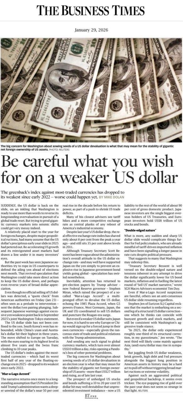 O enfraquecimento do dólar pode não ser um ajuste suave, mas sim uma reprecificação global de risco