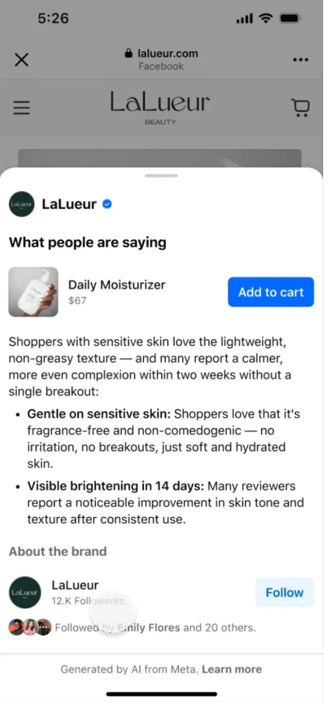 Meta turns to AI to make shopping easier on Instagram and Facebook