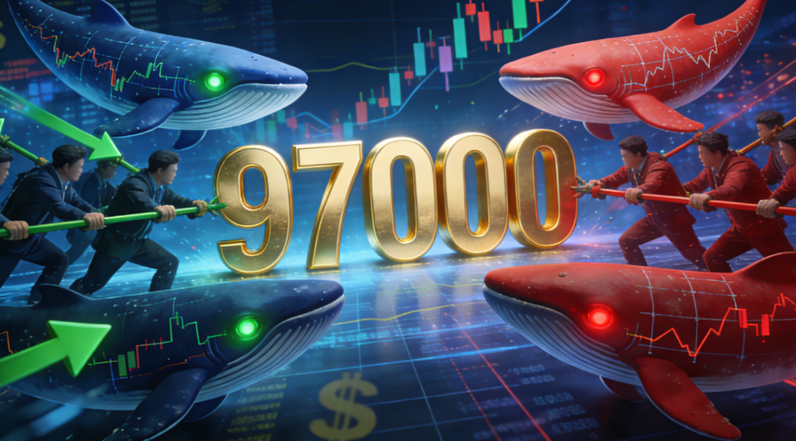 多空对决：97000美元关口的巨鲸博弈