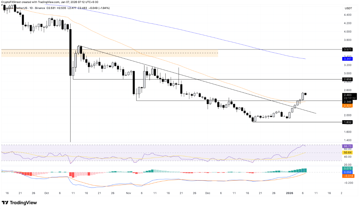 TOP 3 altcoin có xu hướng nổi bật hôm nay – Ngày 7 tháng 1 image 1