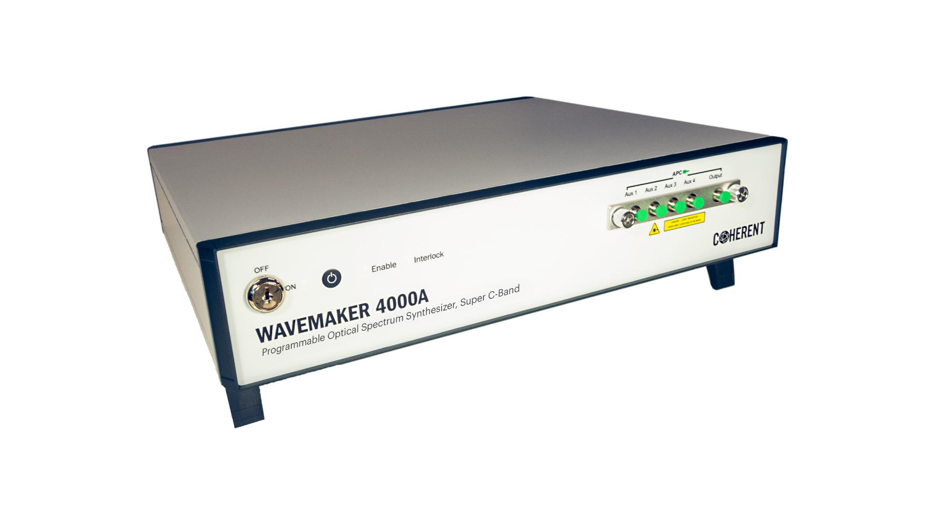 Coherent introduced the WaveMaker 4000A Programmable Optical Spectrum Synthesizer, designed to create D-WDM test spectra across the entire Super C-Band for transmission systems, transceivers, and amplifier test applications.