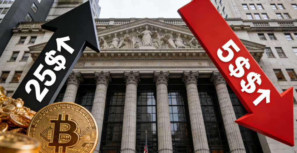 华尔街的比特币对赌：25万美元还是5万美元？
