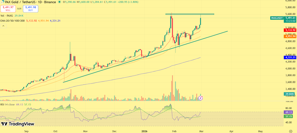Crypto Market Crash Today As War Fears Rise: Are PAX Gold and Tether Gold the Safer Bets? image 0