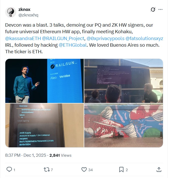 Ethereum allaqachon kvant barqarorligiga tomon "20%" yo'lni bosib o'tdi: Intervyu