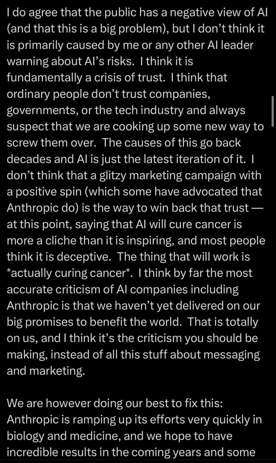 Anthropic CEO辟谣！为亡父转AI，10年内灭癌症 image 5