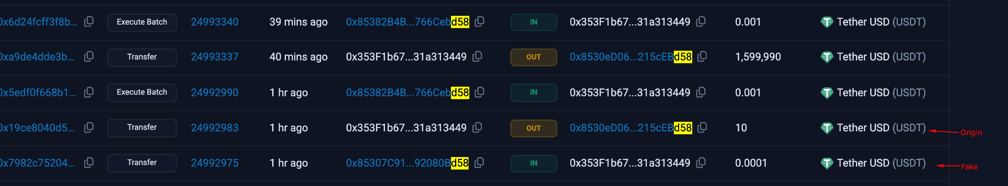 Address poisoning turns test transfers into a wallet-history trap