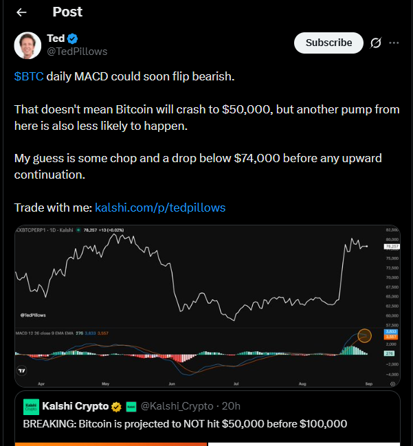 هل يمكن أن يرتفع سعر البيتكوين إلى 90 ألف دولار؟ المستويات الرئيسية التي يجب على المتداولين مراقبتها image 1
