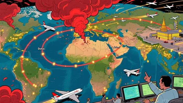 Gulf Airspace Disruptions Force Airlines into Extended Detours, Increasing Costs and Squeezing Profit Margins