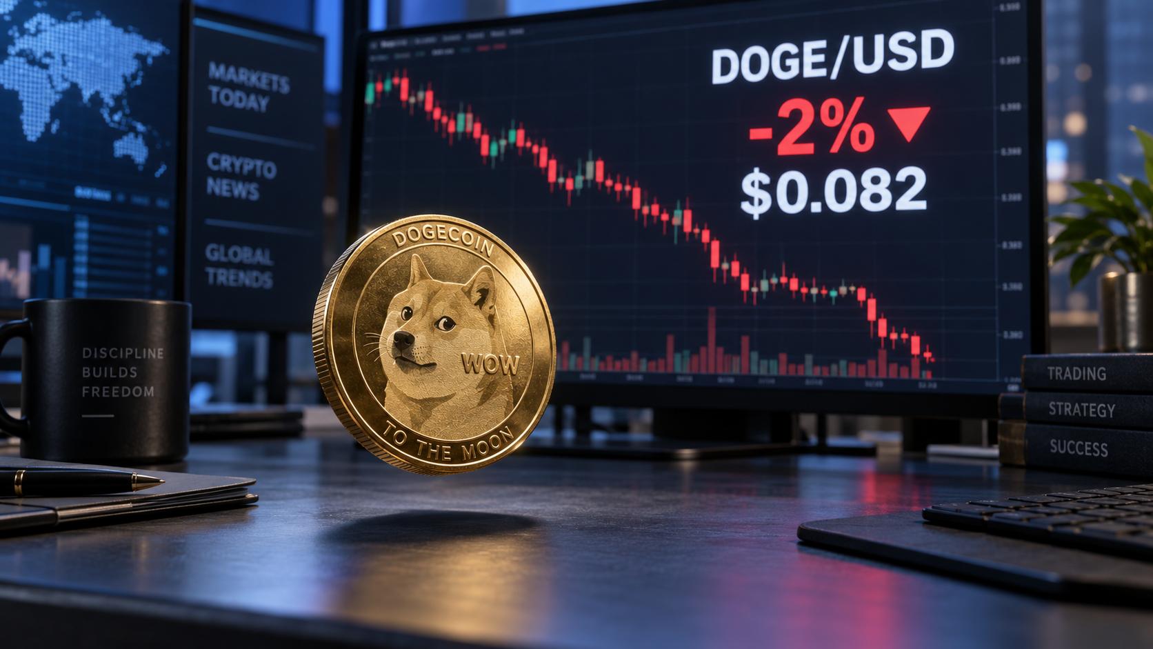 Dogecoin dips below $0.083 as weak ETF demand and bearish positioning limit recovery image 0