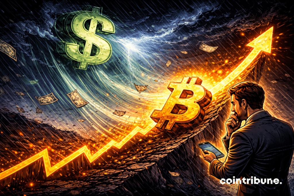 Долар знижується, але зростання Bitcoin залишається нестійким