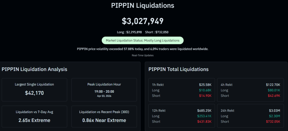 PIPPIN crashes 44%: How $3.03M liquidations forced a market reset image 3