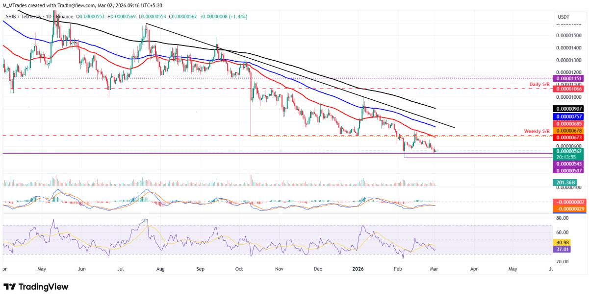 Memecoin: Dogecoin, Shiba Inu và Pepe cho thấy tín hiệu giảm giá ở các mức quan trọng image 1