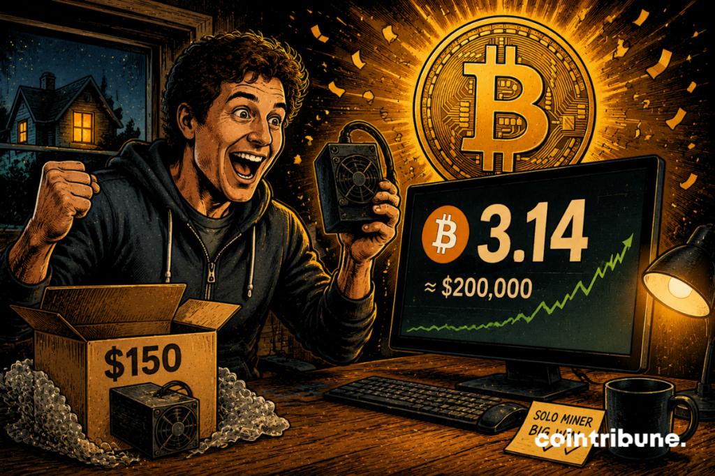 Solo miner wins 3.14 bitcoins worth $200,000 with a $150 device image 0