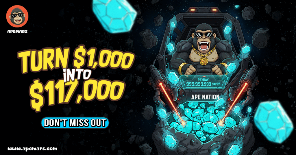  Those Who Passed on Dogecoin and APE Are Paying the Price: APEMARS Stage 6 Flying Off the Shelves – Don’t Miss This Top Meme Coin Presale 2026 