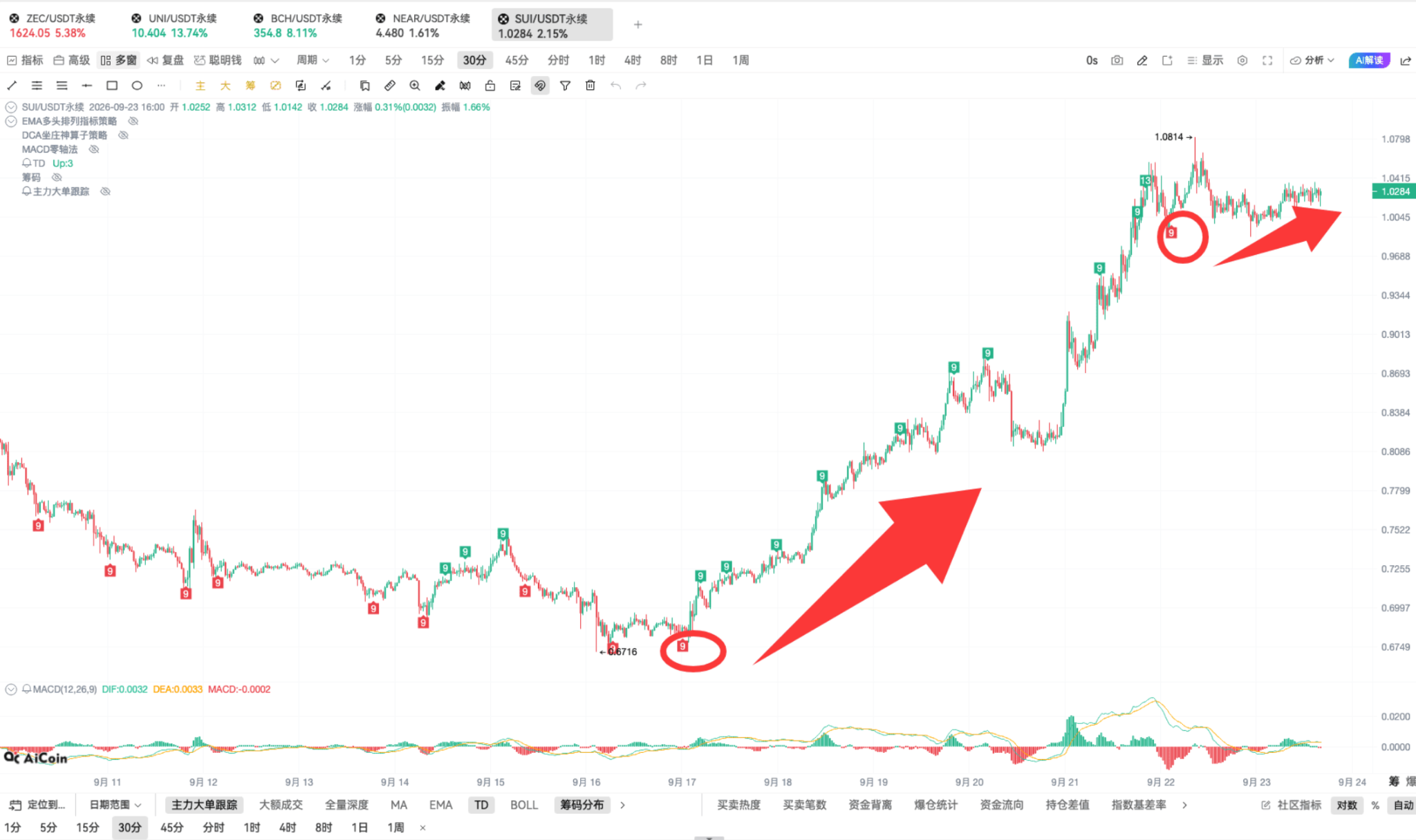 Crypto Skills Technology | Skillful Use of TD for Chasing Highs in a Bull Market image 9