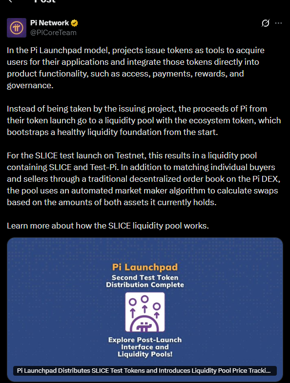 عملة «Pi Network» تختبر نموذج «Launchpad» مع تراجع ضغوط البيع image 0