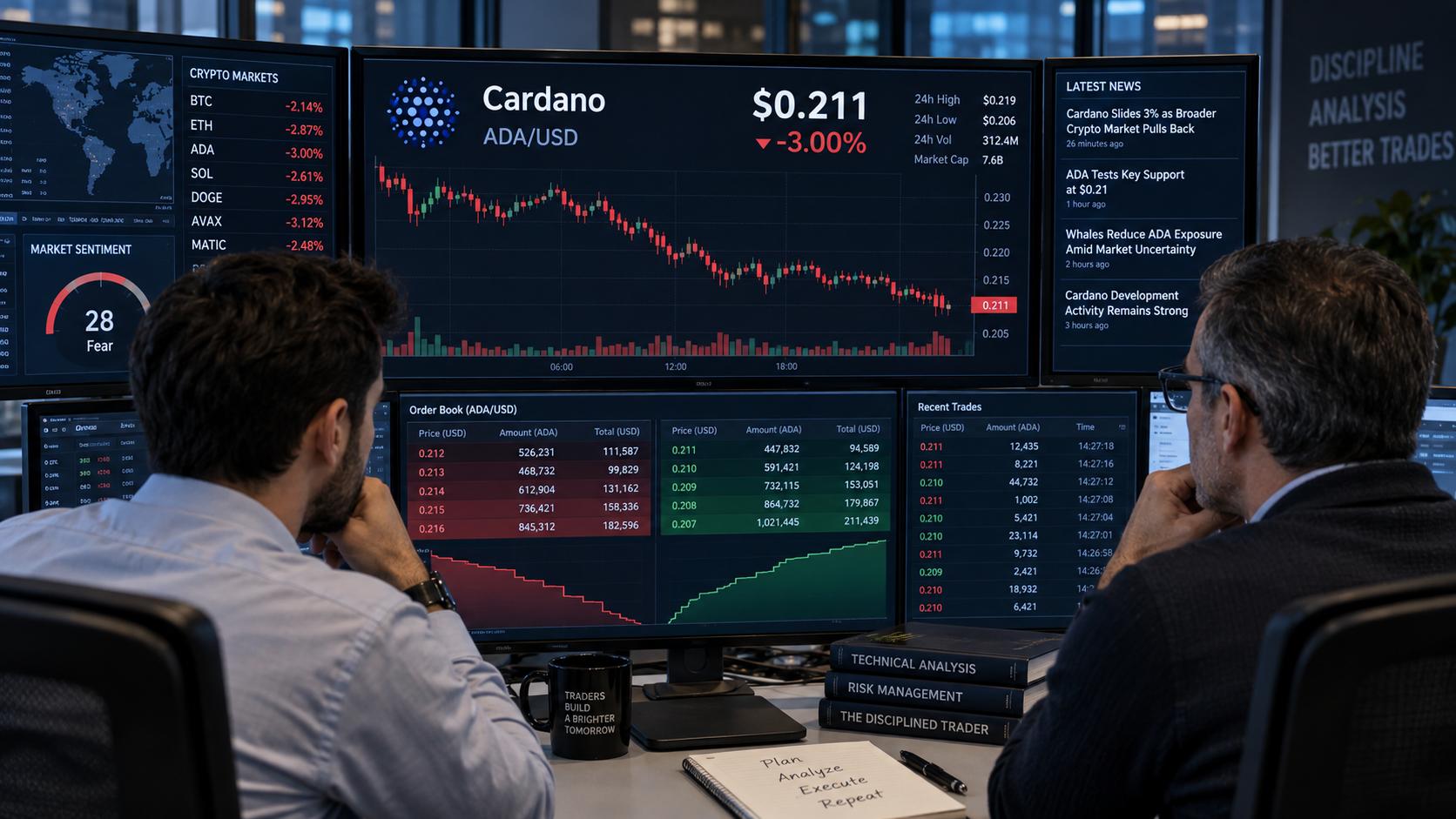 Cardano slides 3% as futures volume declines to $652M