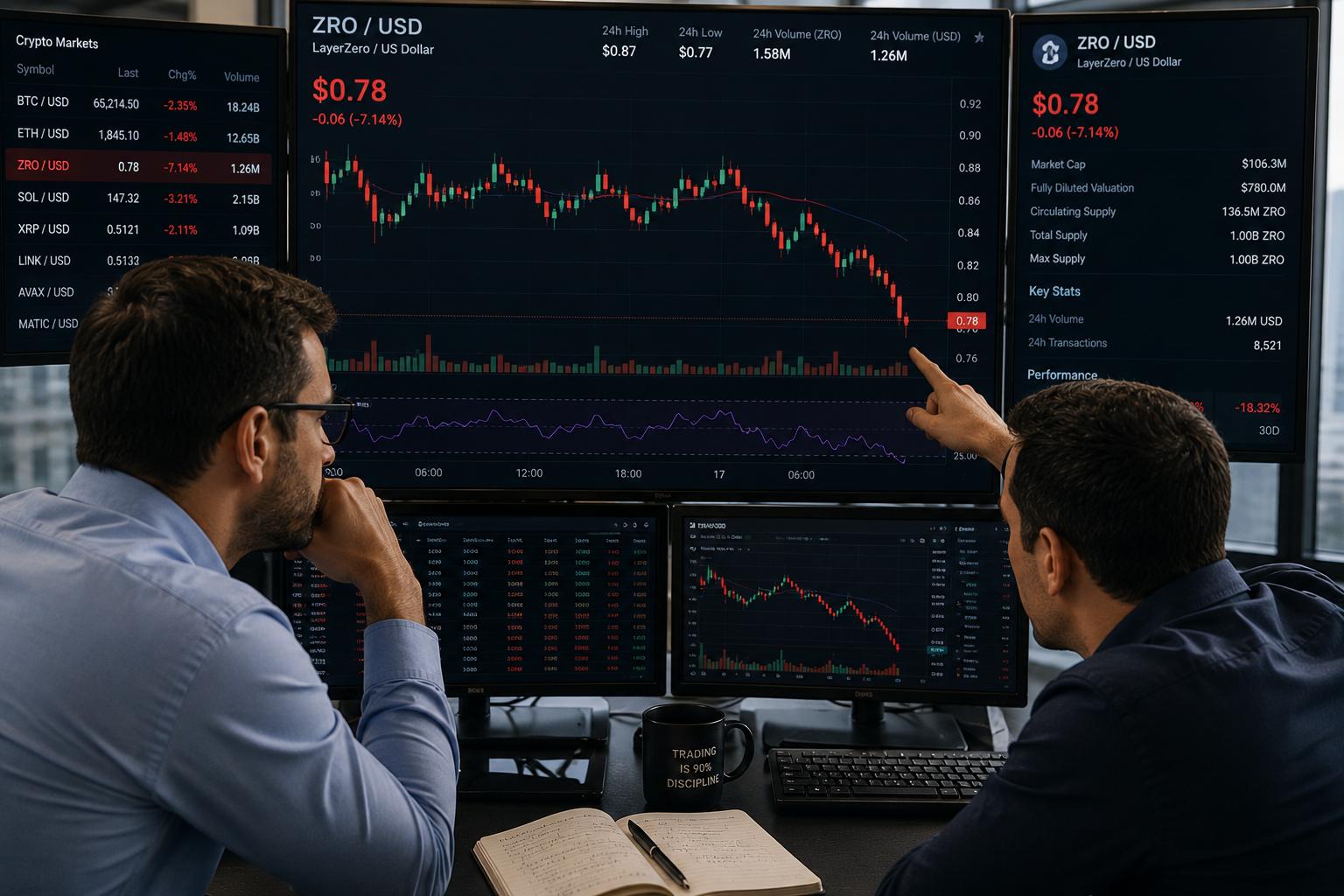 ZRO slides 4% ahead of 25.7 million token unlock image 0