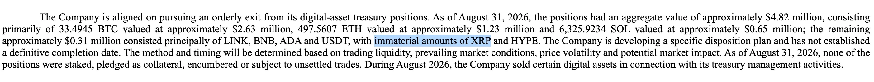 Crypto Treasury Fire Sale: Nasdaq's AIXC Dumps Bitcoin, XRP, Others for Robotics Pivot