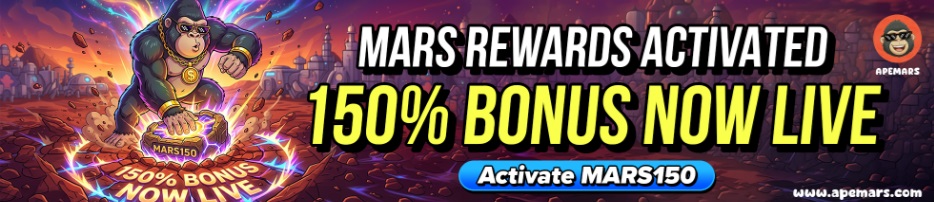 Could APEMARS ($APRZ) Be The Sleeper Breaking $1 As MARS150 Fuels 8 Coins In Best Meme Coins To Buy Today?
