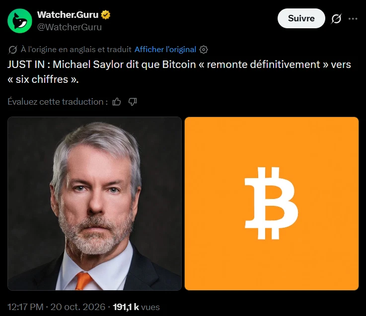 Le million attendra : Michael Saylor voit Bitcoin à (seulement) six chiffres image 1