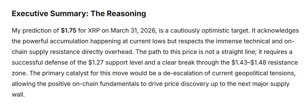 DeepSeek AI predicts XRP for March 31, 2026 image 3