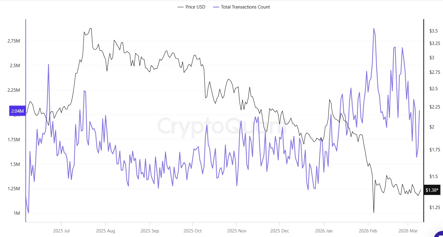Why is XRP price stuck in range despite 2.7M ledger transactions?  image 0