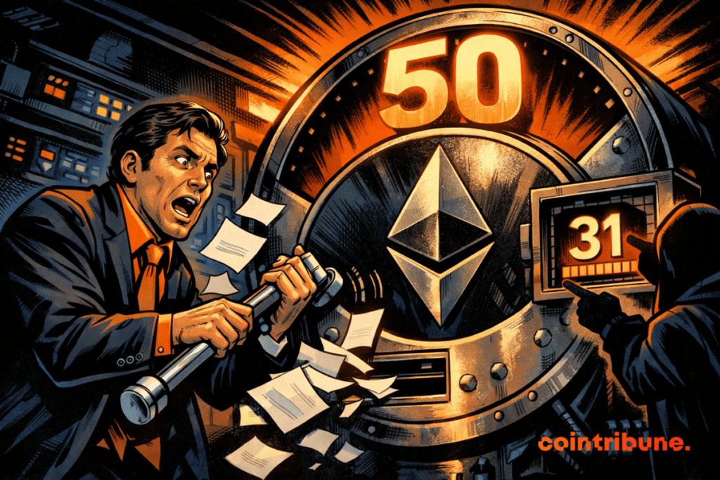 Crypto : 50% of ETH staked on paper, only 31% in active stake
