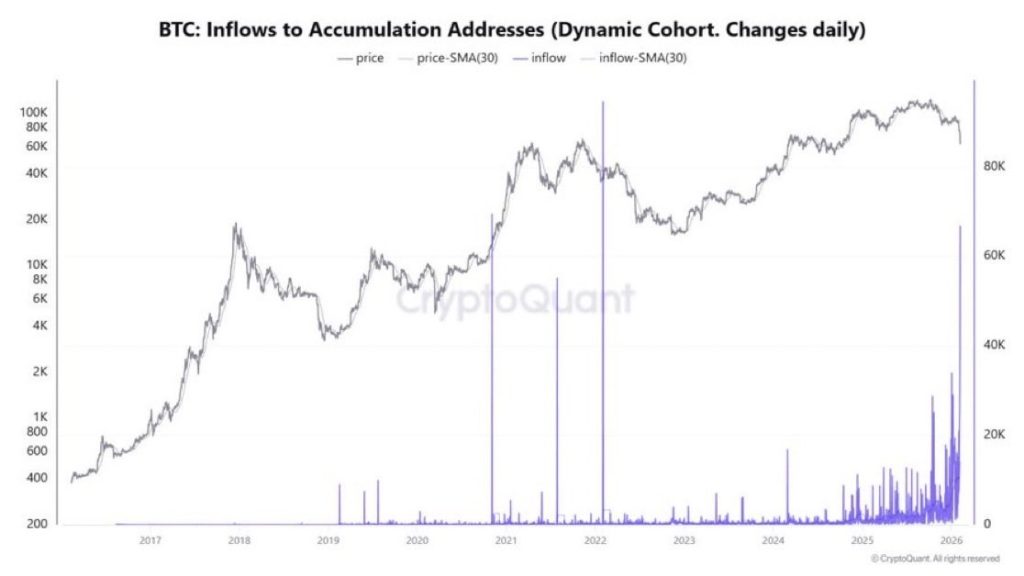 تراجع بيع Bitcoin مع ظهور الشراء المؤسسي: هل هناك ارتفاع محتمل في سعر BTC؟ image 0