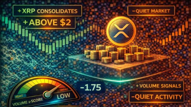 XRP Consolidates Above $2 As Volume Z-Score Signals A Quiet Market image 1