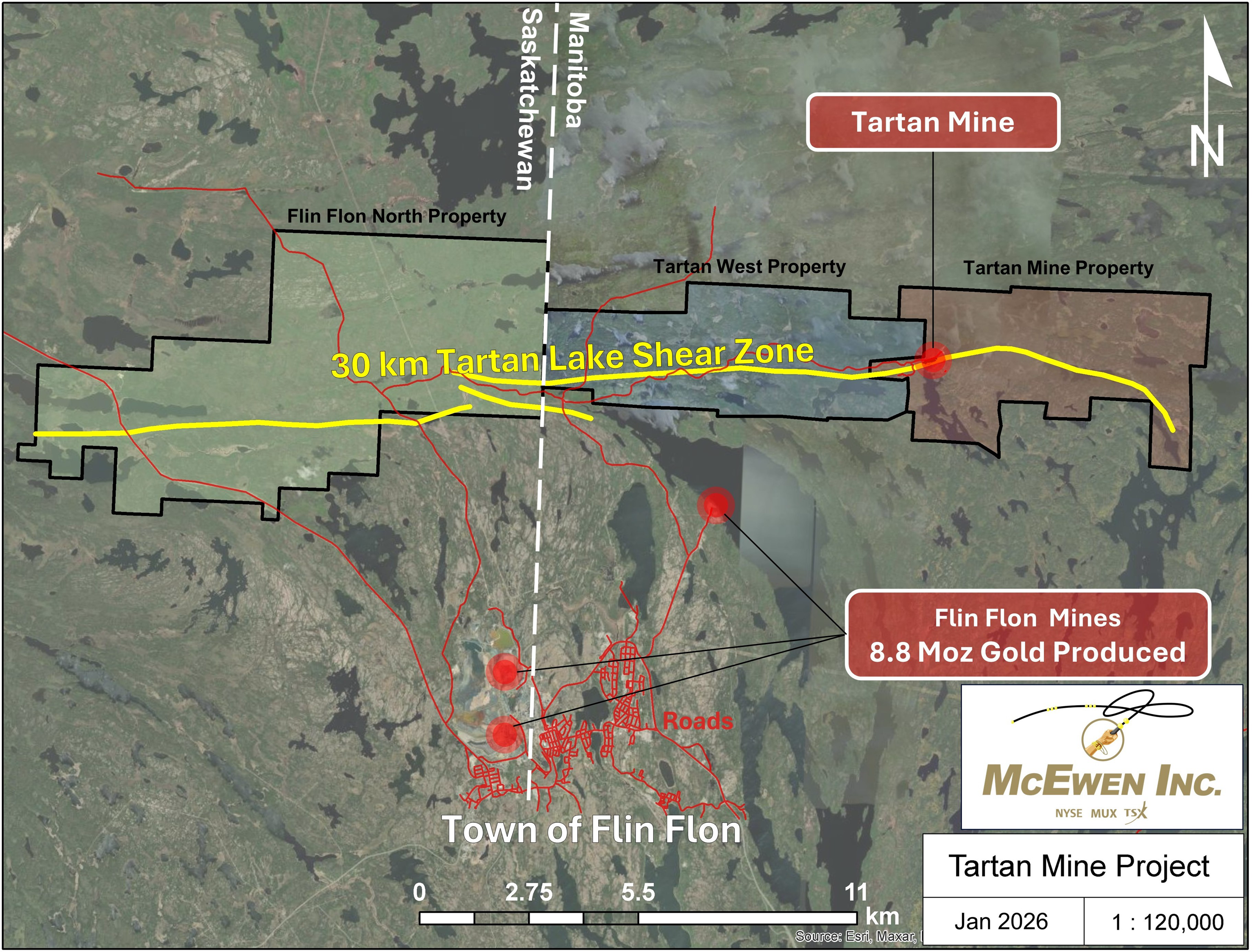 McEwen Reports Tartan Mine Project Gold Mineral Resource Estimate image 0