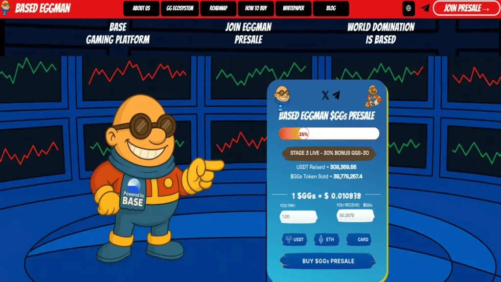 Best Crypto Presales to Buy: Based Eggman, Digital $TAP and Zero Knowledge Proof Presale Auction image 0