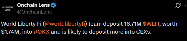 Why WLFI risks a 25% drop as the team dumps $1.74M in tokens image 0