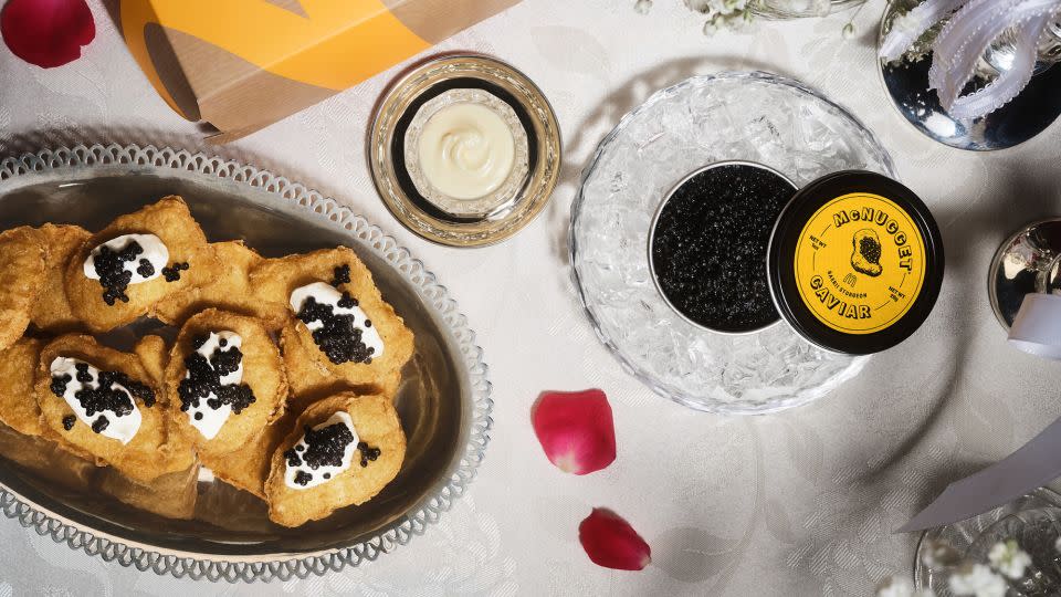 McDonald’s is giving away complimentary caviar—yes, you read that right—this Valentine’s Day