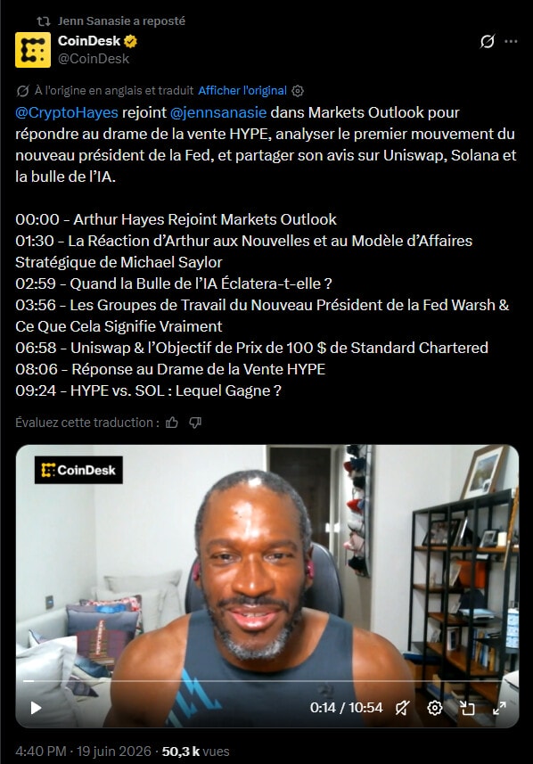 Cryptomonnaies : Pourquoi Arthur Hayes a-t-il vendu des cryptos ? image 1