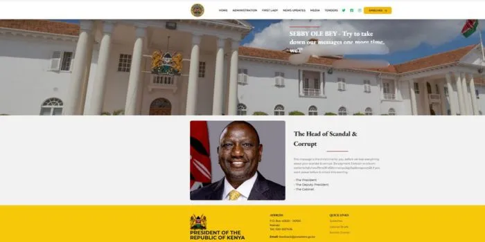 Kenya President’s Website Breached as Hackers Demand 5 BTC Ransom