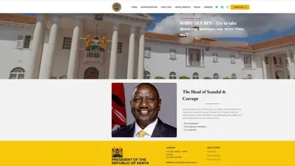 Kenya President’s Website Breached as Hackers Demand 5 BTC Ransom