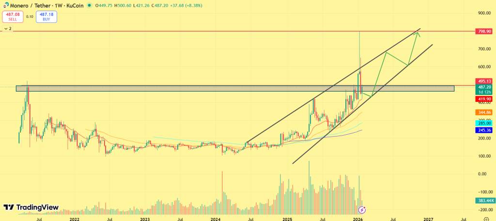 Preço do Monero se Recupera Fortemente com Capitulação dos Shorts: Para Onde o XMR Vai Agora?