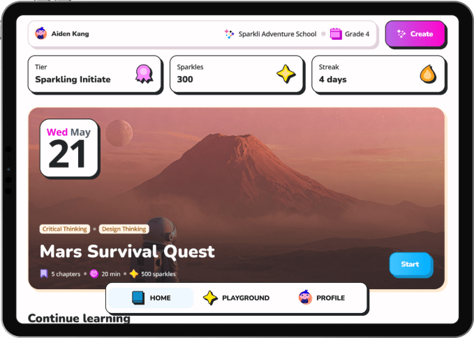 Former Google employees aim to engage children through an educational app driven by AI